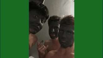 Three boys wearing acne masks | A.H.et al. v. St. Francis High School