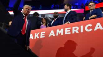 Former President Donald Trump appears at the Republican National Convention in Milwaukee | Carol Guzy/ZUMAPRESS/Newscom