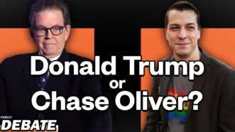 Arthur B. Laffer and Chase Oliver | Graphic by John Osterhoudt