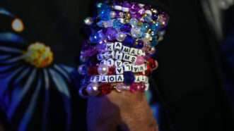 Kamala Harris bracelets | Carol Guzy/ZUMAPRESS/Newscom