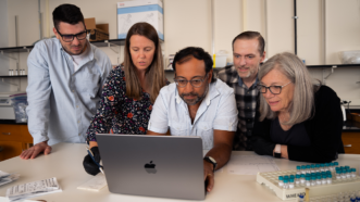 Drug researcher Nabarun Dasgupta with his colleagues at the University of North Carolina | UNC/Pearson Ridley