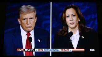 Former President Donald Trump and Vice President Kamala Harris at the September 2024 presidential debate on ABC News. | CHINE NOUVELLE/SIPA/Newscom