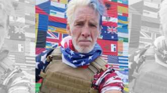 A photo of Ryan Routh, the second person who allegedly attempted to assassinate Donald Trump, wearing body armor in a photo from social media. | EyePress/Newscom