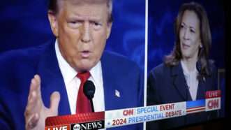 Donald Trump and Kamala Harris during the presidential debate | 	Gripas Yuri/ZUMAPRESS/Newscom