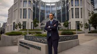 Attorney Daniel Horwitz stands in front of building | Institute for Justice