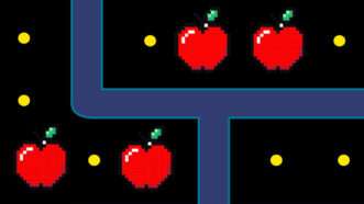 An illustration of apples in the style of Pacman | Illustration: iStock