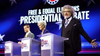 Chase Oliver, Jill Stein, and Randal Terry at the third party debate | Gage Skidmore/ZUMAPRESS/Newscom