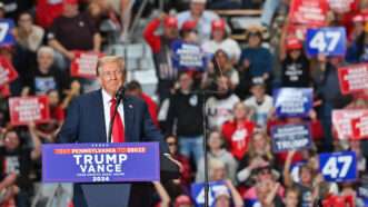 Donald Trump speaking at a campaign rally | Aimee Dilger/ZUMAPRESS/Newscom