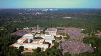 Aerial view of the Central Intelligence Agency headquarters and Langley, Virginia. | Carol M. Highsmith/Library of Congress/Wikimedia