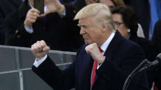 Donald Trump at his 2017 inauguration | Douliery Olivier/ABACA/Newscom