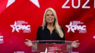 Pam Bondi, President-elect Donald Trump's pick for attornet general, speaks at the Conservative Political Action Conference in 2021 | Stephen M. Dowell/TNS/Newscom