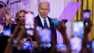 President Joe Biden at a White House holiday reception | CNP/AdMedia/Sipa/Newscom