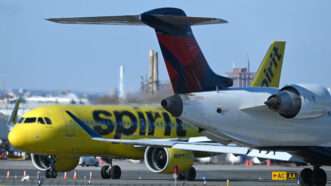 Jetliners on the tarmac at LaGuardia Airport in New York City. November 18, 2024. | Anthony Behar/Sipa USA/Newscom