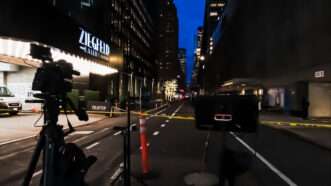 Street in Manhattan where Brian Thompson was shot | Laura Brett/ZUMAPRESS/Newscom