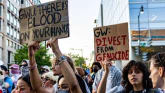 People protesting against Israel | Diane Krauthamer/ZUMAPRESS/Newscom