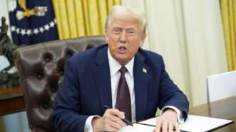 Donald Trump signing executive orders | CNP/AdMedia/Newscom