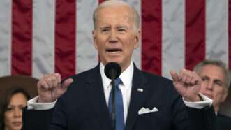 Joe Biden during his 2023 State of the Union address | Jacqueline Martin/Pool via CNP/SplashNews/Newscom