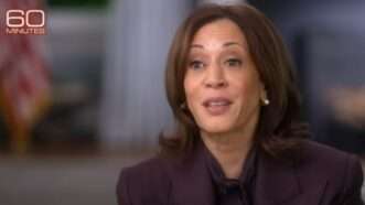 Kamala Harris during her 60 Minutes interview | CBS News