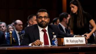 Kash Patel, Donald Trump's nominee to run the FBI, at his Senate confirmation hearing | Laura Brett/Zuma Press/Newscom