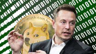 Elon Musk and DOGE | Illustration: Lex Villena; Bossaperdue/Dreamstime.com, Frédéric Legrand