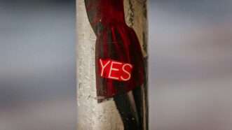 A sticker on a pole that says "yes" | Photo by <a href="https://unsplash.com/@jontyson?utm_content=creditCopyText&utm_medium=referral&utm_source=unsplash">Jon Tyson</a> on <a href="https://unsplash.com/photos/coca-cola-bottle-on-brown-wooden-post-7VJ7EUM8I5A?utm_content=creditCopyText&utm_medium=referral&utm_source=unsplash">Unsplash</a>       