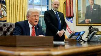 President Trump and Commerce Secretary Lutnick in the Oval Office | CNP/AdMedia/Newscom