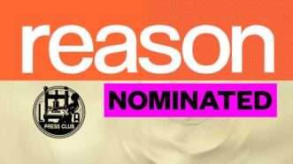 Reason logo and LA Press Club logo | lllustration: Eddie Marshall | Midjourney
