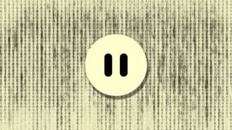 A pause button | Illustration: Eddie Marshall | Ivan Kmit | Dreamstime.com | Font Awesome