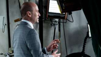 White House Deputy Chief Staff Stephen Miller during a Fox News interview | Michael Brochstein/Sipa USA/Newscom