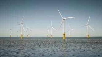 offshore wind turbines stand in the water | ID 39578809 ©  Markus Gann | Dreamstime.com