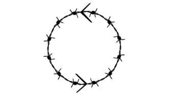 Barbed wire in a circle | Illustration: Joanna Andreasson
