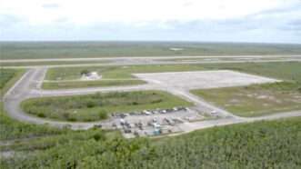 Aerial view of some land with concrete roads throughout | @AGJamesUthmeier on X