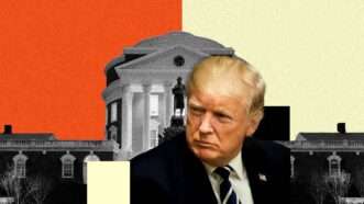 Trump and the University of Virginia. | Illustration: Eddie Marshall | Palinchak | Demerzel21 | Dreamstime.com