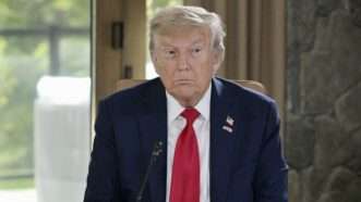 President Donald Trump at the G7 summit | Kyodo/Newscom