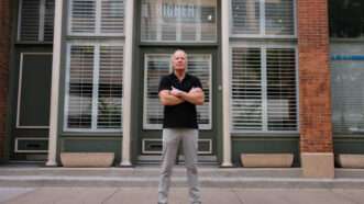 Michael Mendenhall outside his Denver business | Institute for Justice