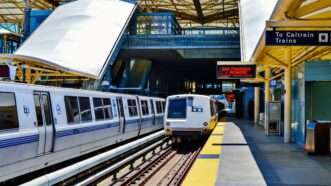 Trains queued up at the BART station in Millbrae, California. | Jack Yaco | Dreamstime.com