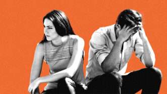 Unhappy couple | Illustration: Eddie Marshall | Antonio Guillem | Dreamstime.com