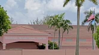 Outside of the Broward Transitional Center in Pompano Beach, Florida | John McCall/TNS/Newscom