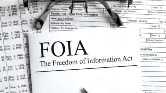 A piece of paper with the text "FOIA: The Freedom of Information Act" on it | ID 195210492 © Dzianis Dubinko | Dreamstime.com