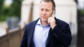 Rep. Josh Gottheimer leaves the U.S. Capitol on Thursday, May 22, 2025/ | Tom Williams/CQ Roll Call/Newscom