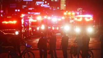 Police at the scene of the shooting at the Manhattan office building | JOHN ANGELILLO/UPI/Newscom