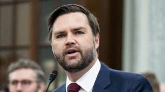 J.D. Vance speaks into a microphone | Michael Brochstein/ZUMAPRESS/Newscom