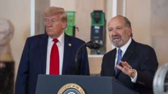 Donald Trump and Howard Lutnick | Ken Cedeno - Pool via CNP/ZUMAPRESS/Newscom