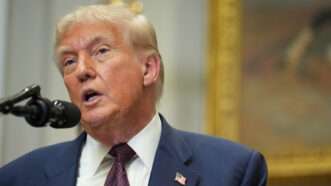 President Donald Trump during a signing ceremony at the White House | Sipa USA/Newscom