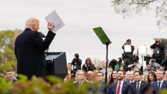 President Trump speaking to a crowd |  EyePress/Newscom