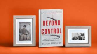 An illustration showing the book cover for "Beyond Control" by Jacob Sullum | Illustration: Eddie Marshall | Midjourney