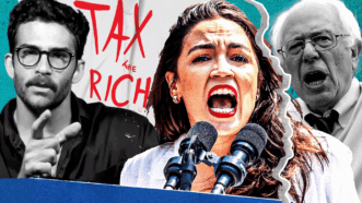 Bernie Sanders, AOC, and Hasan Piker want to tax billionaires | Illustration: Adani Samat