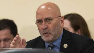 U.S. Rep. Clay Higgins (R–La.) questions a witness during a House committee hearing. | CNP/AdMedia/SIPA/Newscom