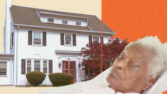 Gloria Gaynor is seen in front of her Upper Darby home. | Illustration: Eddie Marshall | Screenshot, 6abc Philadelphia