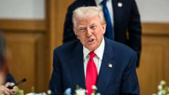 President Donald Trump during a meeting with with Chinese President Xi Jinping | Daniel Torok/WH/Polaris/Newscom